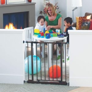Toddler by the North States 38.5" Wide Deluxe Easy-Close Gate: Sturdy Safety gate with one Hand