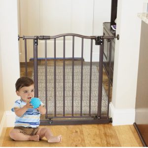 Toddler by the North States 38.25" wide Portico Arch Baby Gate: Decorative heavy-duty metal safety