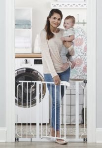 Best Pressure-Mounted Gate: Regalo Easy Step 38.5-Inch Extra Wide Walk Thru Baby Gate