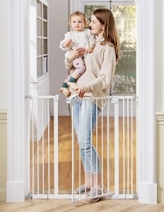 InnoTruth Extra Tall Baby Gates for Stairs and Doorways