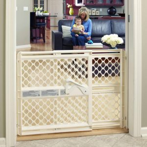 Toddleroo by the North States 42” Supergate Ergo Plastic Baby Gates, Pressure or Hardware Mount